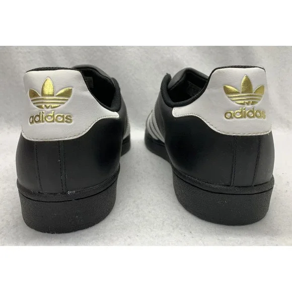 Adidas Originals Superstar Foundation Low Black White Gold B27140 Mens Size  18